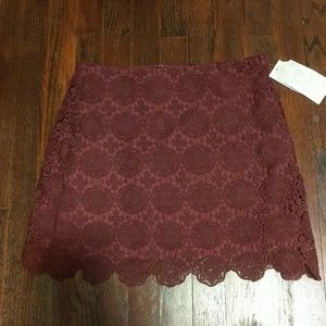 Soulmates Burgundy Skirt